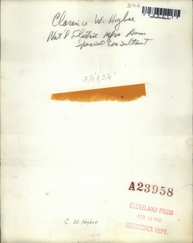 1962 Press Photo Clarence W Hughes Natl Electric Mfgs consultant