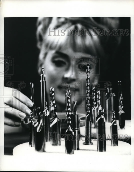 1970 Press Photo Arcadia CalifWinslow Aerospace of Omark Industries drill bits