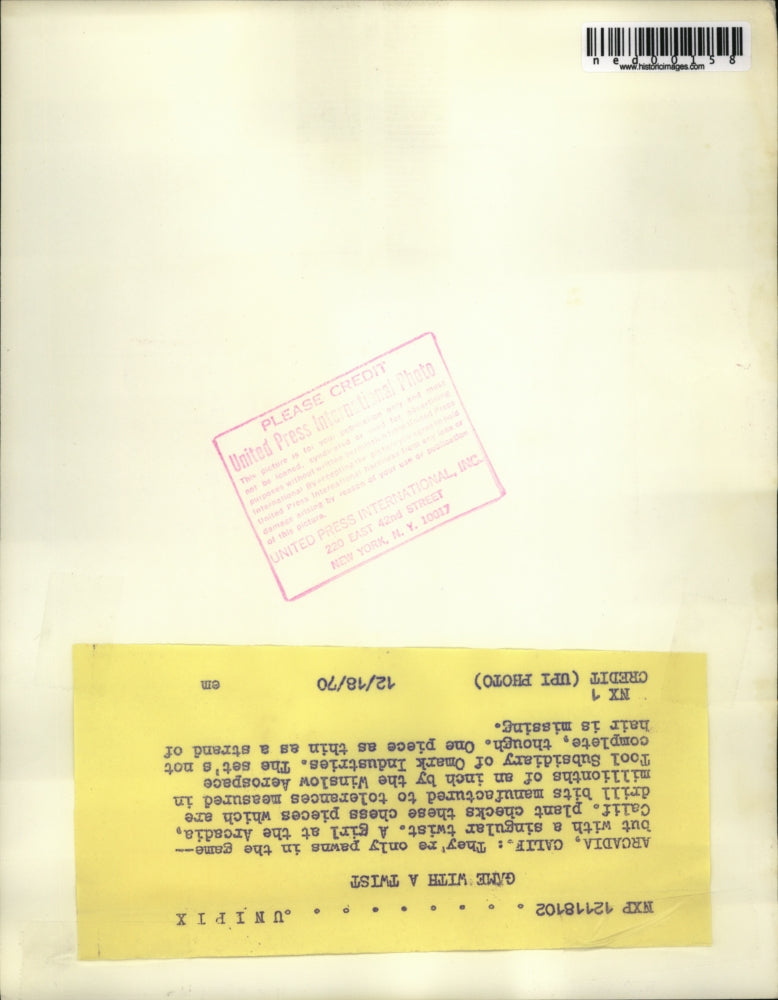 1970 Press Photo Arcadia CalifWinslow Aerospace of Omark Industries drill bits