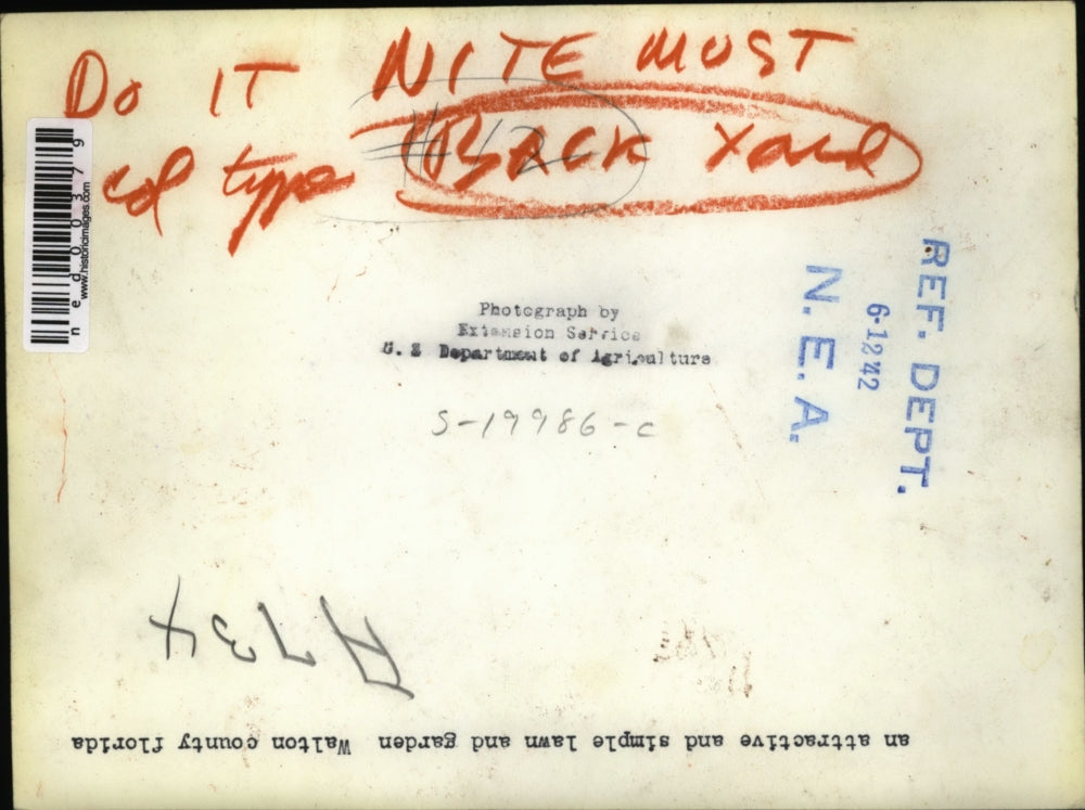 1942 Press Photo A paradise garden at Walton County Florida