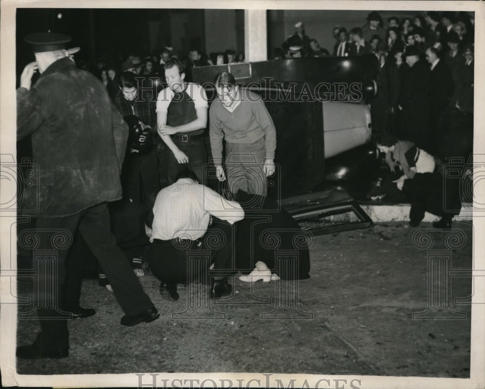1939 Press Photo San Francisco 3 killed, 1 critically injured by collision