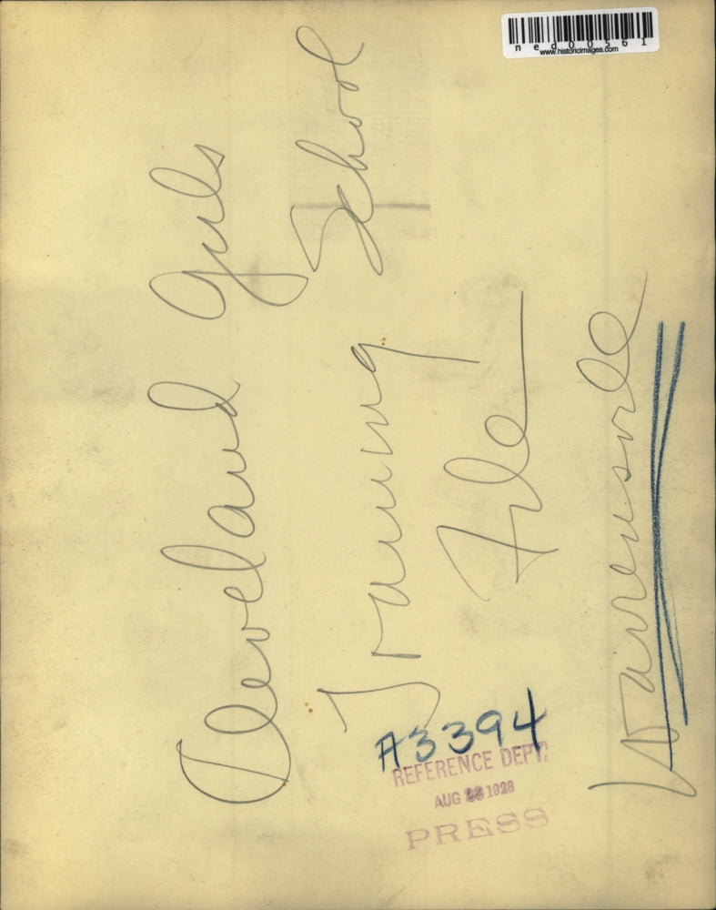 1928 Press Photo Cleveland Girls Training School