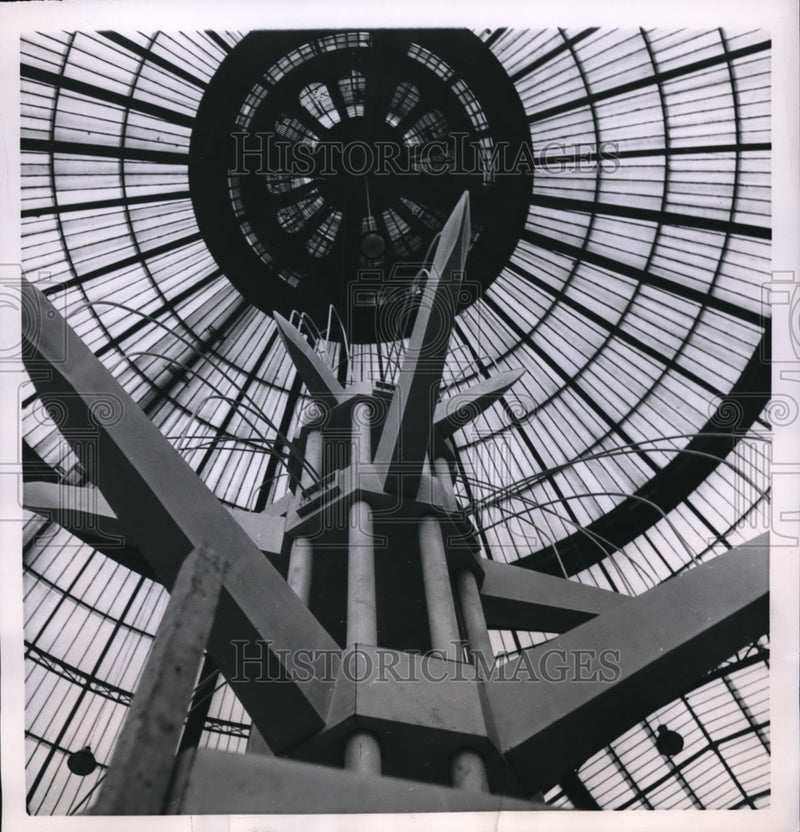 Load image into Gallery viewer, 1953 Press Photo Paris France In Honor of the Domestic Arts Grand Palais Dome
