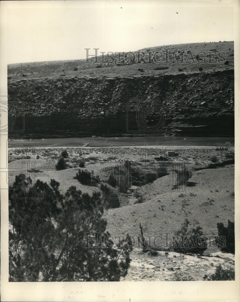 1936 Press Photo The Site of Alamogorda Dam