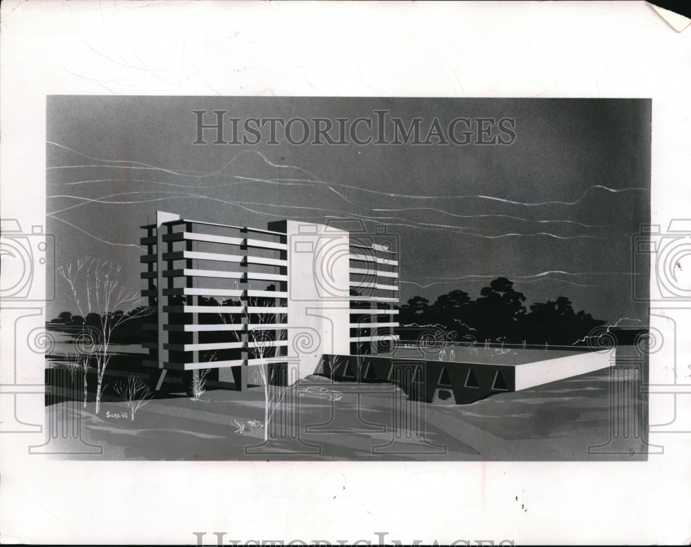 1964 Press Photo The Berea Apartments will be built at the Lorain Avenue