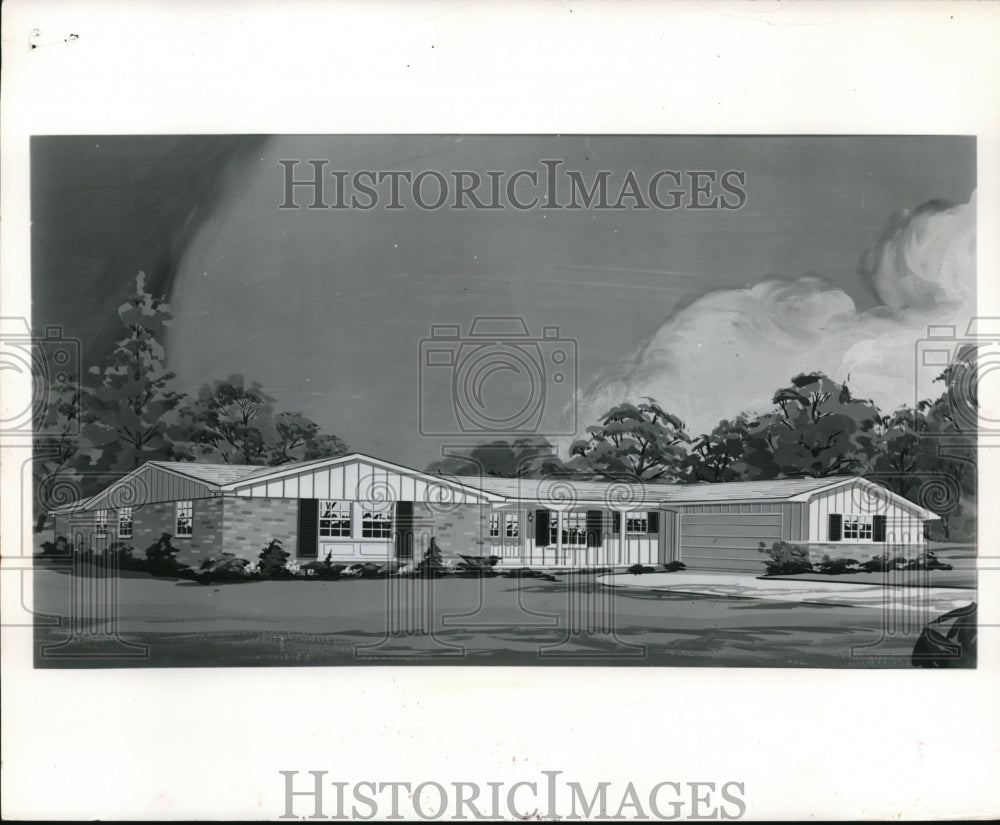 1965 Press Photo Peaceful and calming resort home