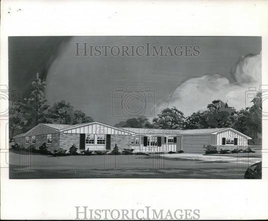 1965 Press Photo Peaceful and calming resort home