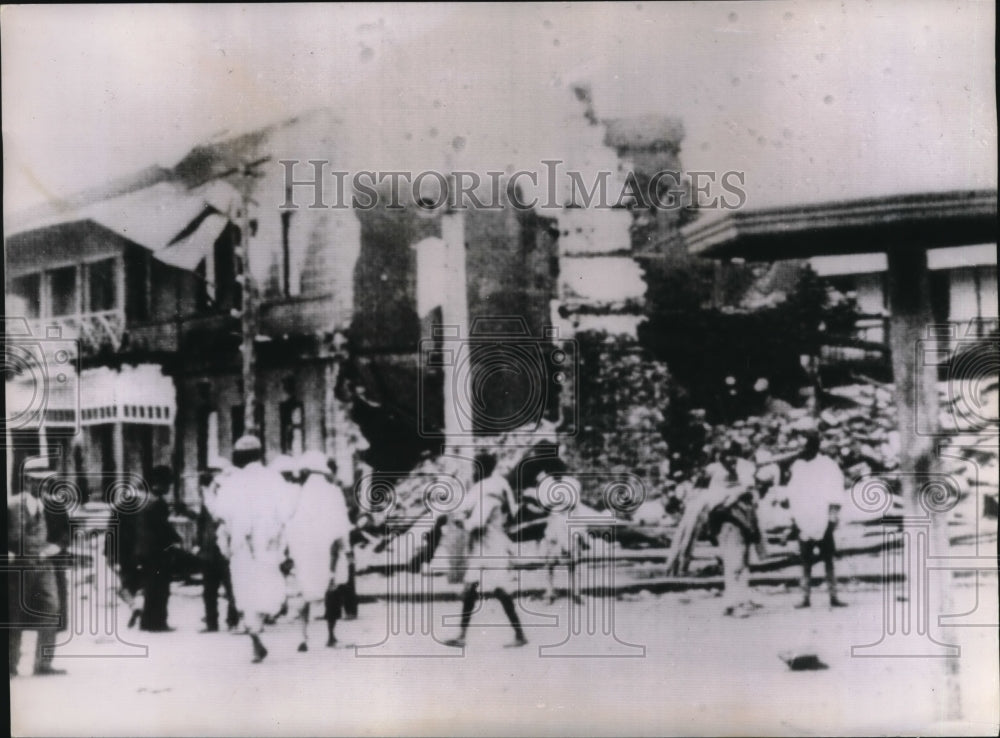 1936 Press Photo Ruined city or Addis Ababa