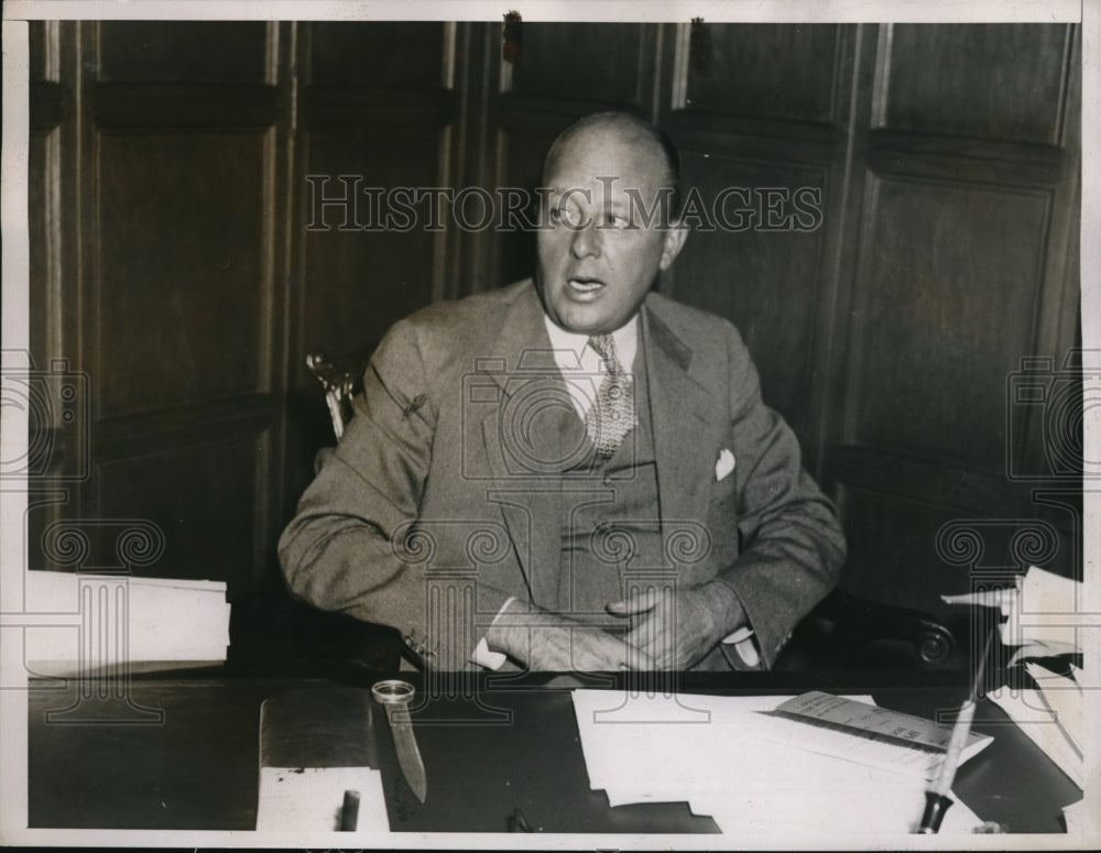 1937 Press Photo Allen T KIrby