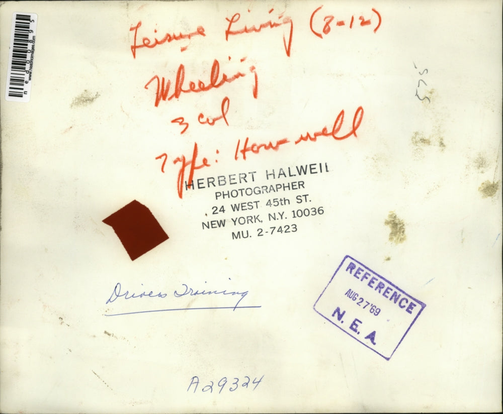 1969 Press Photo Drivers Training