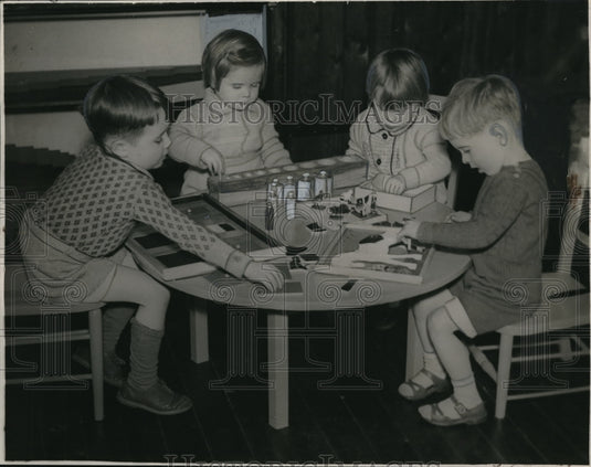 1941 Press Photo St Christophers Nursery at Tramin College in England