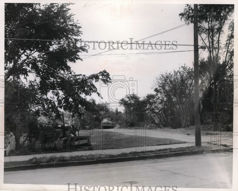 Load image into Gallery viewer, 1953 Press Photo Vacant lot being filled with clay in Cleveland
