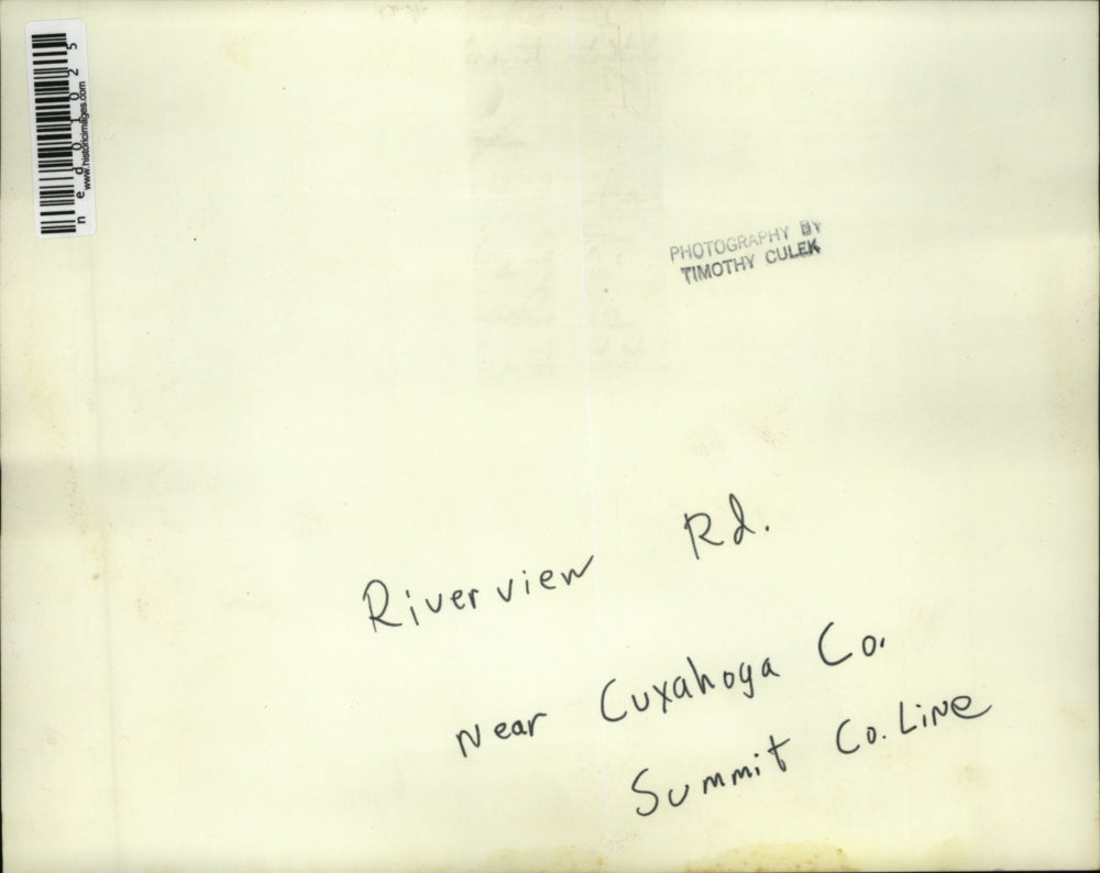 Press Photo Riverview Road nea Cuyahoga Co Summit Co line
