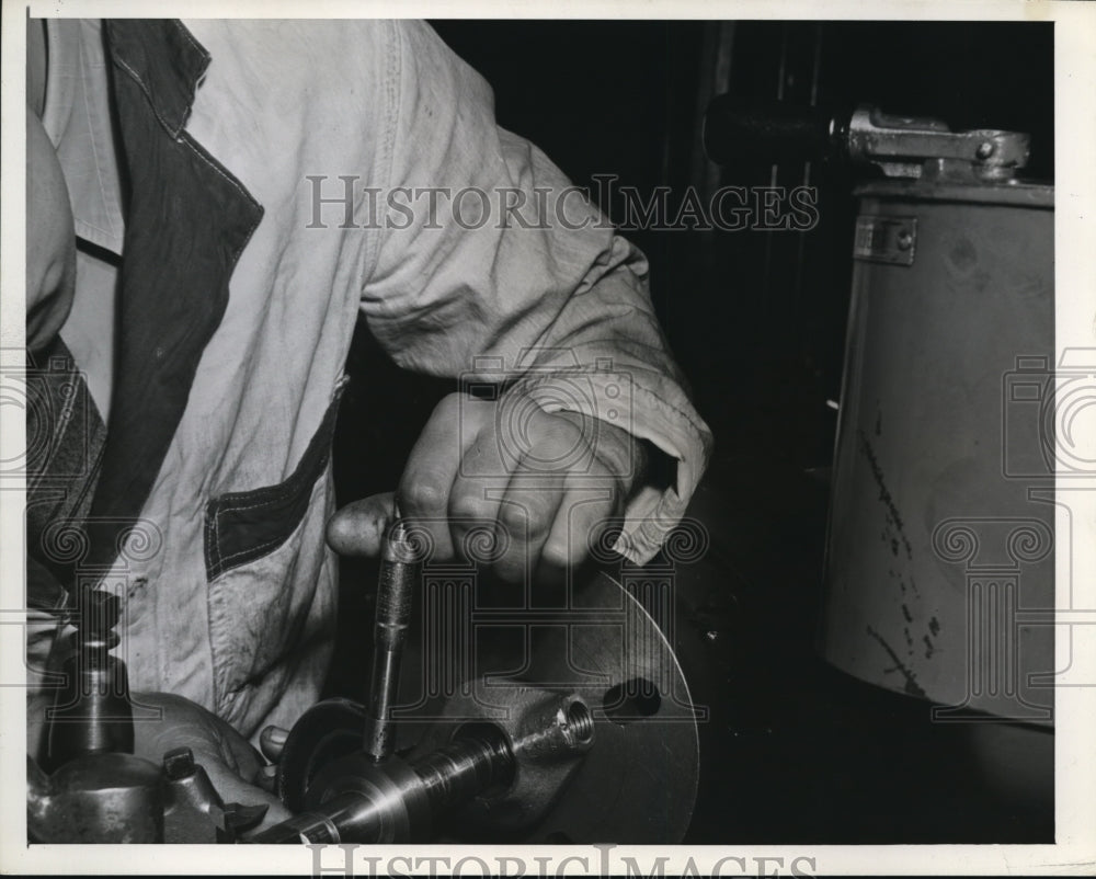 1941 Press Photo Shop class at West Tech HS in Cleveland Ohio