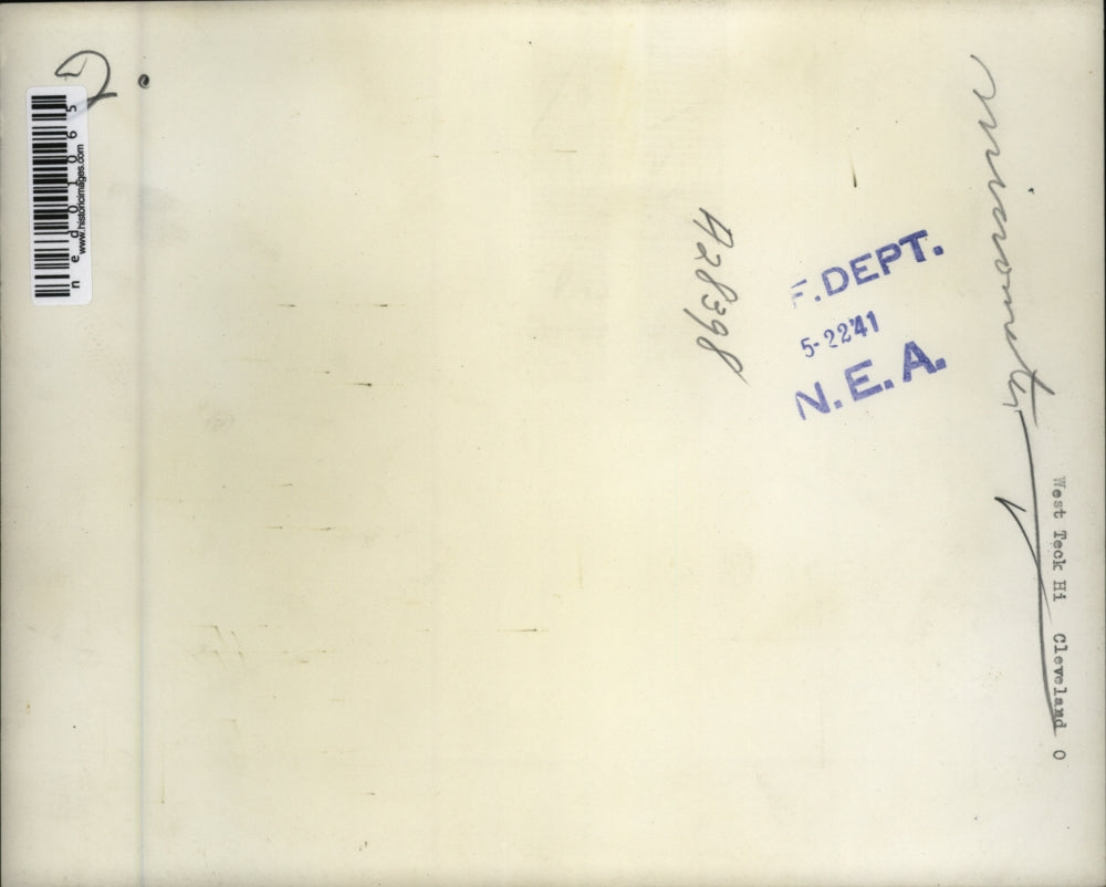 1941 Press Photo Shop class at West Tech HS in Cleveland Ohio