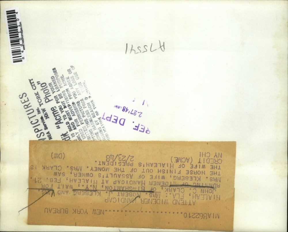 1948 Press Photo Hialeah, FLA Mrs. Robert J. Kleberg Mrs John C. Clark