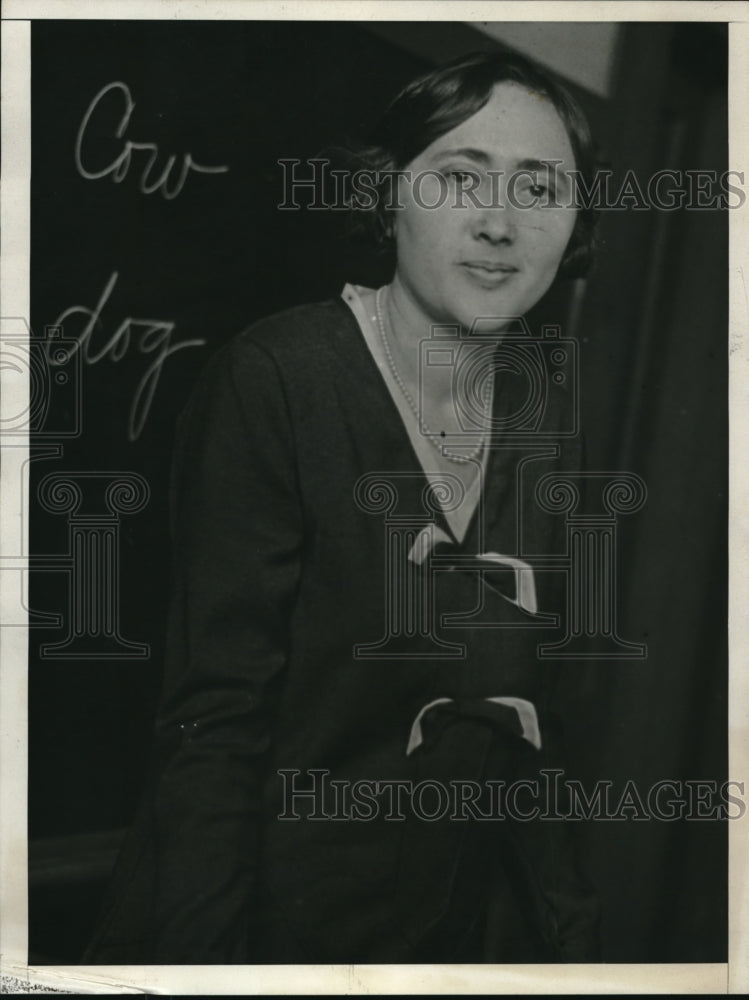 1930 Press Photo Christin Vert Teacher at Hoover School