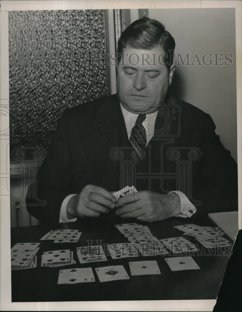 1939 Press Photo K.T. Keller, Pres. of Chrysler Motors