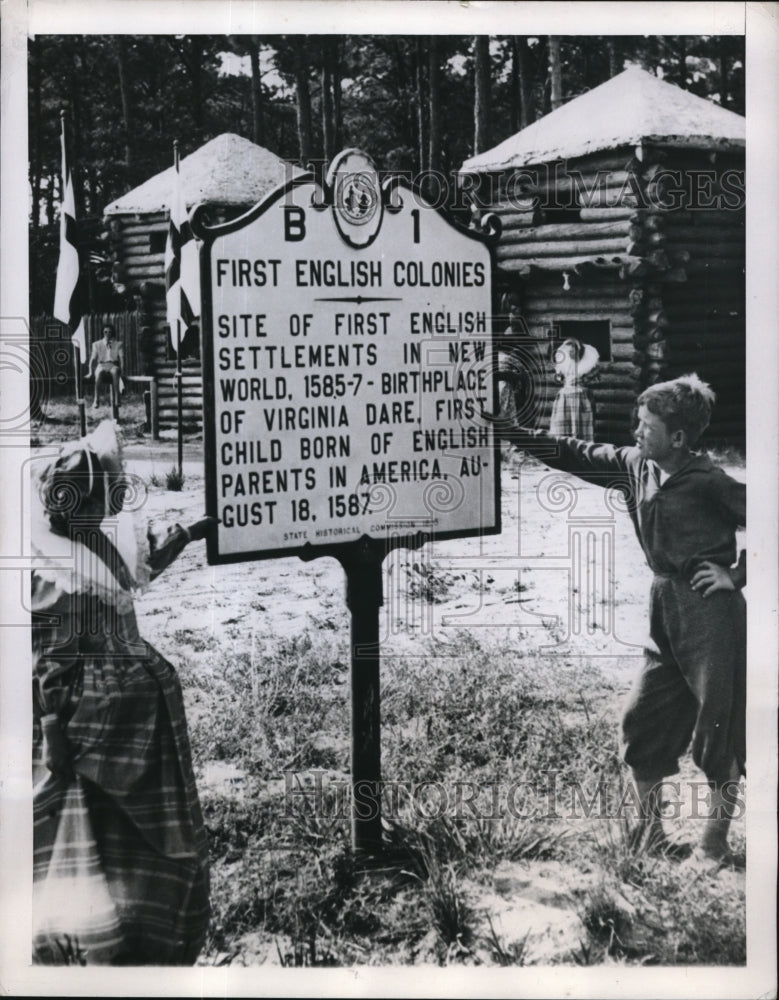 1946 Press Photo The Theater site has been authenticated after long search