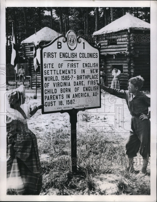 1946 Press Photo The Theater site has been authenticated after long search