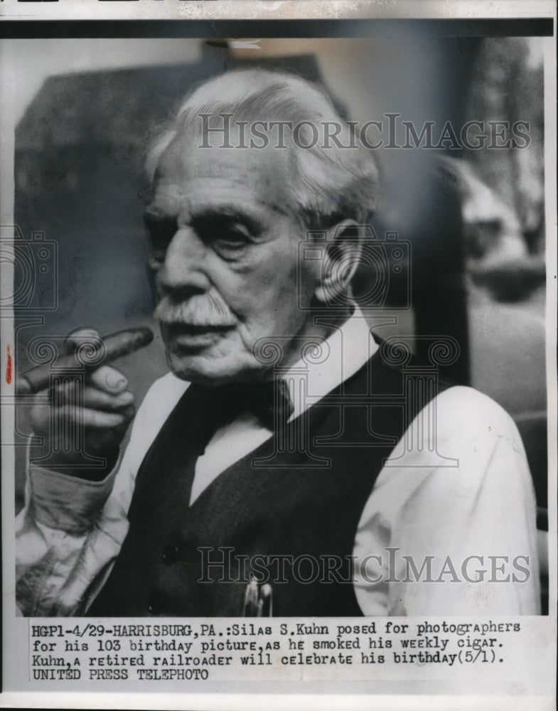 1954 Press Photo HArrisburg, PA Silas S Kuhn