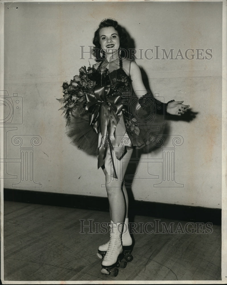1953 Press Photo Bobby Hediger, entrant 1953 U.S. Roller Skating Championships