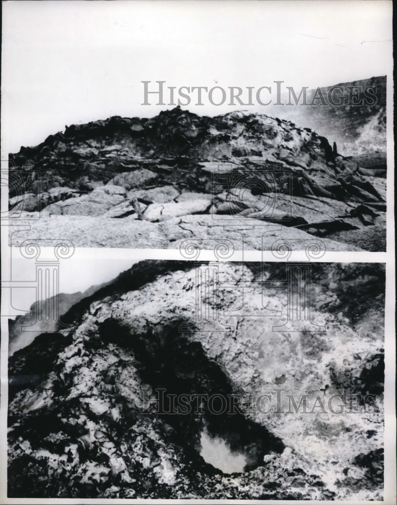 1968 Press Photo Hilo Hawaii Halemaumau volcano