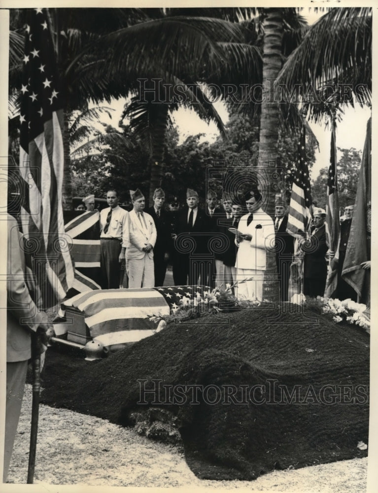 1939 Press Photo Funeral of John S. Boucher Active in Civil War and World War