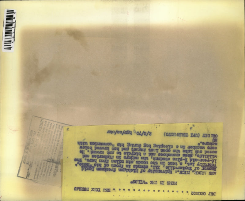 Load image into Gallery viewer, 1970 Press Photo Ann Arbor MI "Home in the wilds" David Hoover
