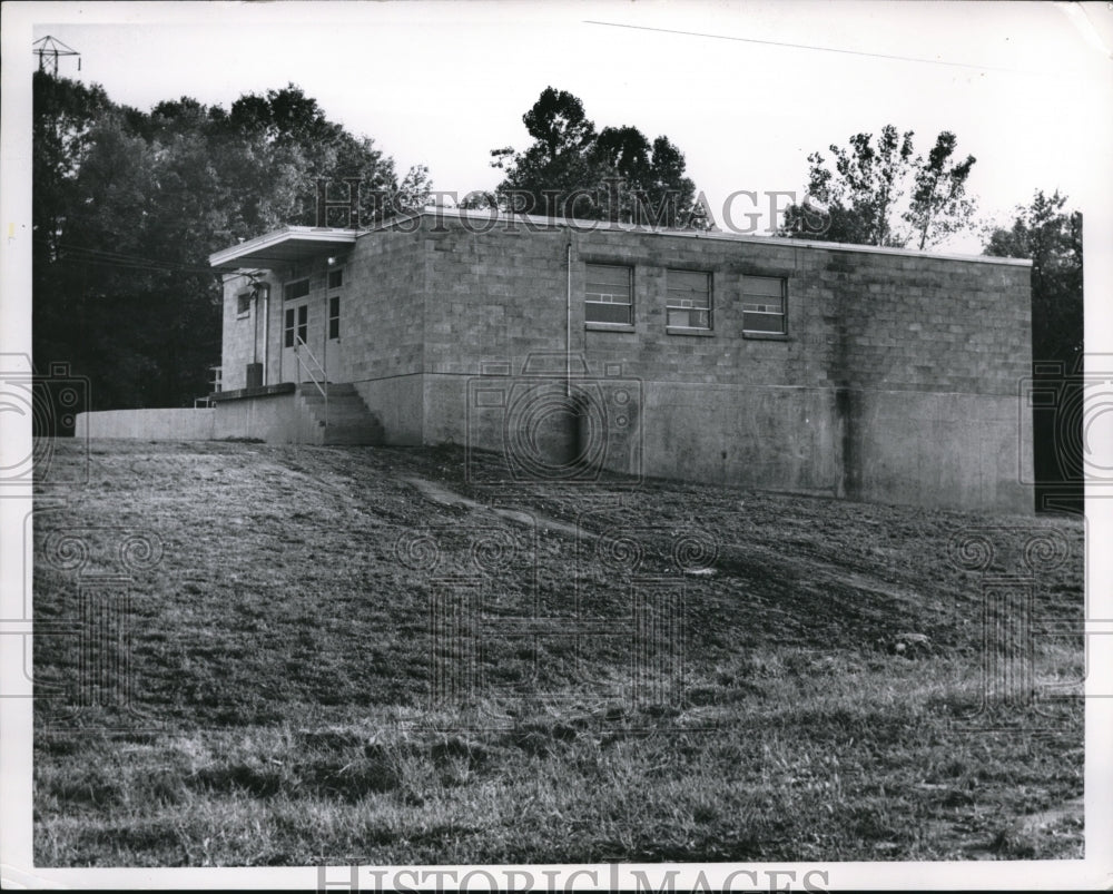1961 Press Photo Bar Oak State Park Waterworks - ned01495