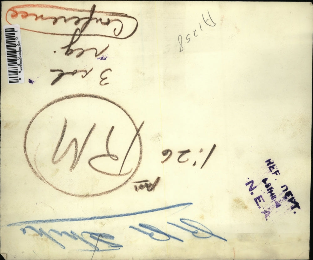 1948 Press Photo Chicago Ill. National railway mediators meet with railworkers