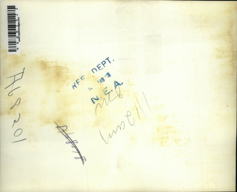 1949 Press Photo Thurmon Md Younster tries his hand at fishing at Shangri-la