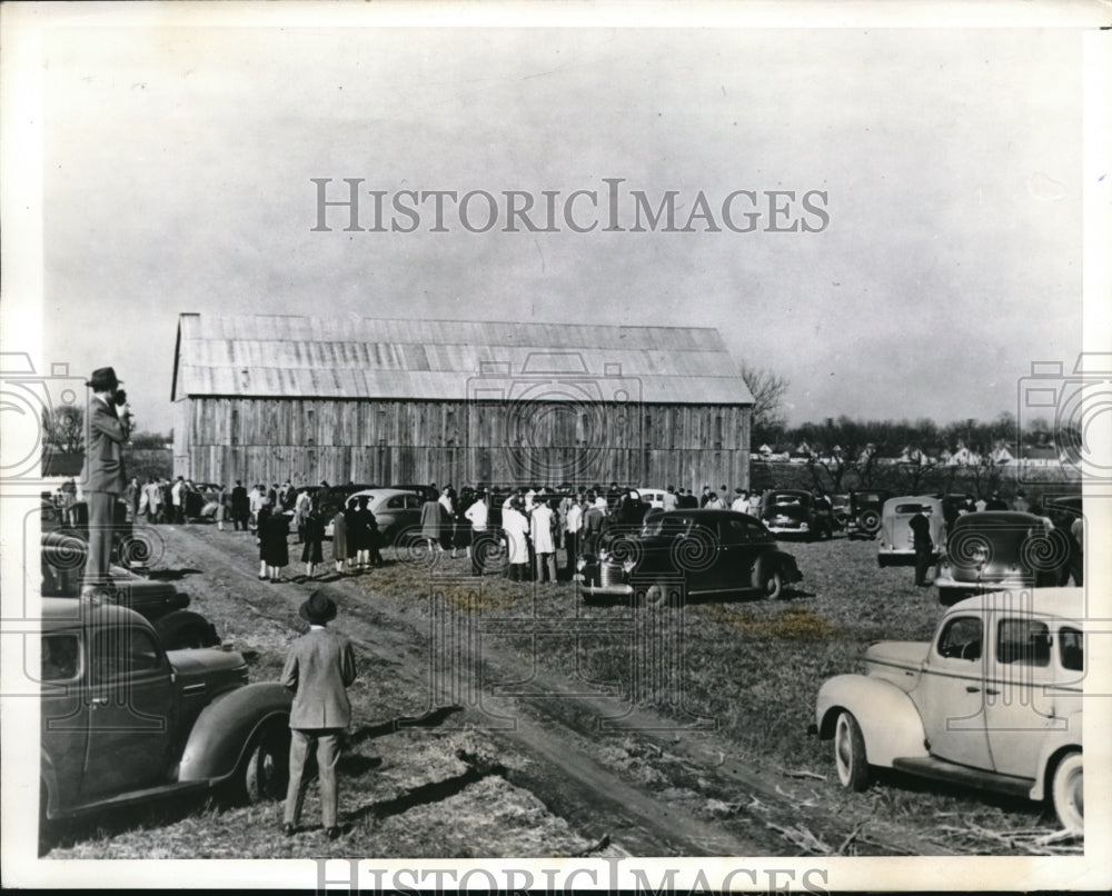 1943 Press Photo Lexinton Ky Frank Hopkins barricaded himself