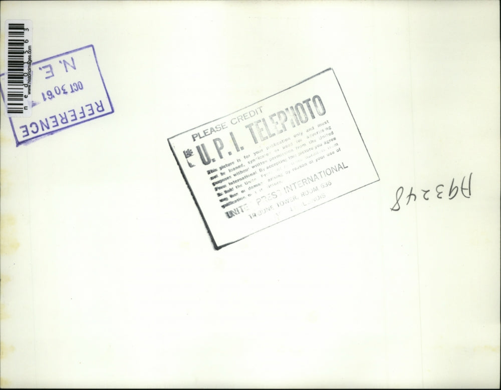 1961 Press Photo Chat between Mrs. Malina a collective farm Dir. and Blazhevsky