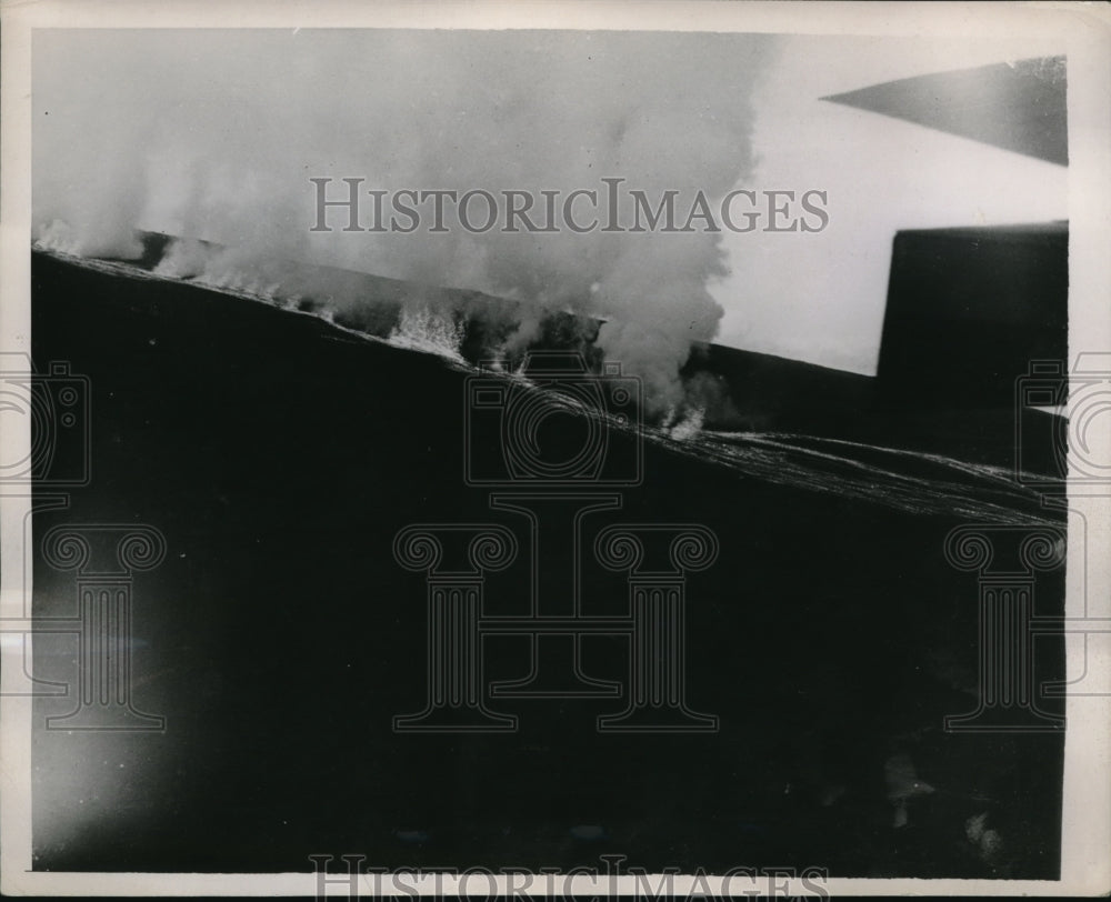 35 Press Photo The eruption of the Mauna Loa Volcano