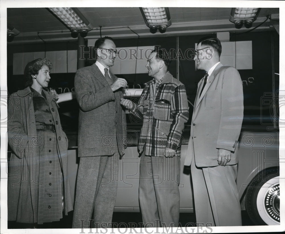 1955 Press Photo Jesse A Likeness, Won Trip to Hollywood On Lawrence Walk TV