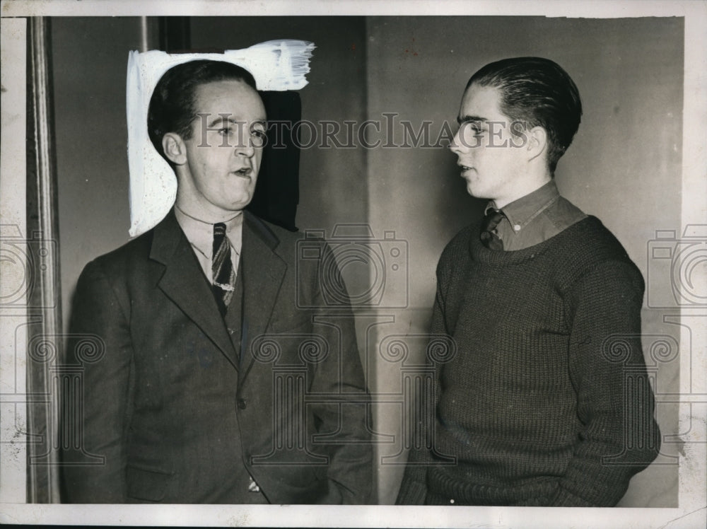 1938 Press Photo Raymond S Lee and Joe Turner Testified Wife Swapping