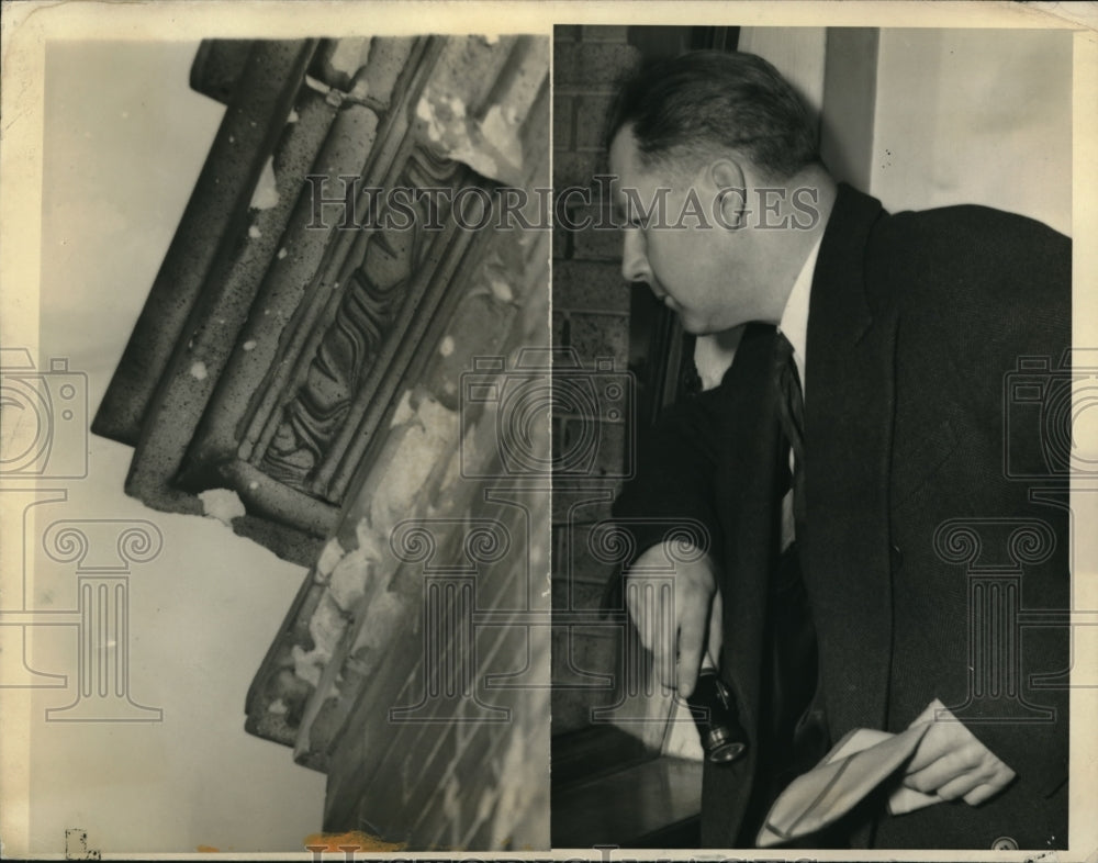 1942 Press Photo Air raid warden Chad Feldman