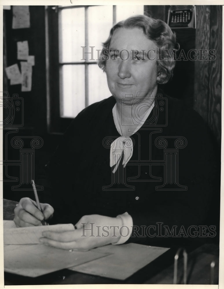 1938 Press Photo El Monte Calif Mrs Nellie Lefeler new Mayor