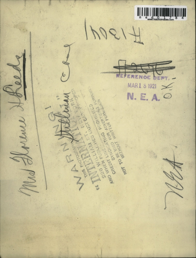 1921 Press Photo Mrs Florence H Leeds for Stillinan case