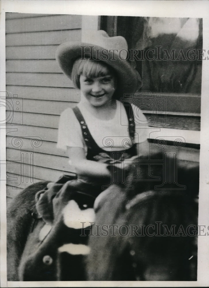 1933 Press Photo Nadine Vogel Love age 8 missing in Kansas City Kas