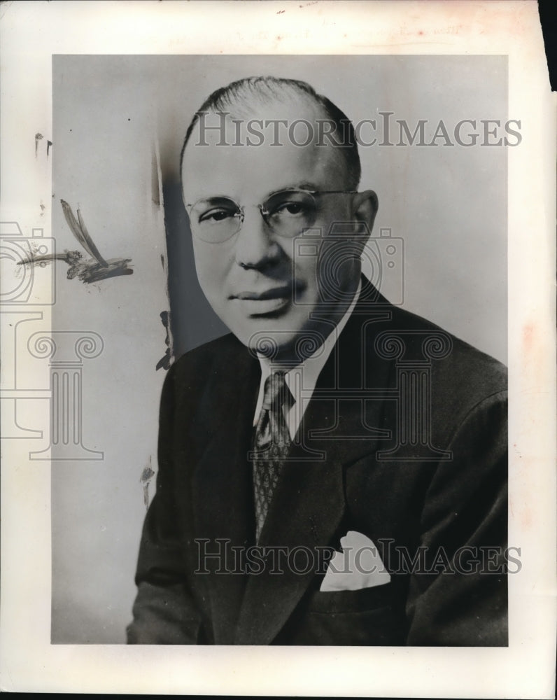 1953 Press Photo Milton S Eisenhower President John Hopkins University
