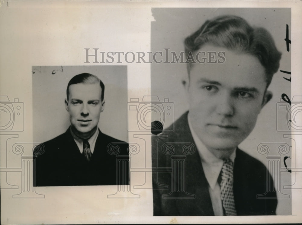 1936 Press Photo Forge Hartman and R. hunter both have shown courage