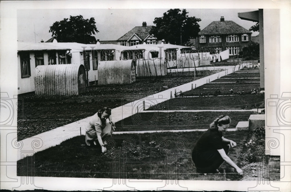 1946 Press Photo Mud Hole transformed into a neat housing site in Cheltenham