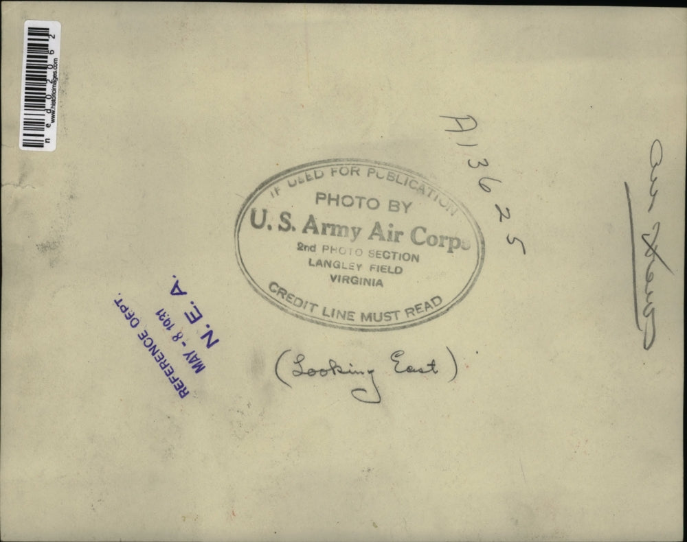 1931 Press Photo Aerial View of Fields