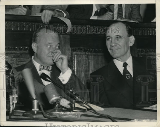 1954 Press Photo Attorney Samuel P Sears & Senator John McClellan in Washington