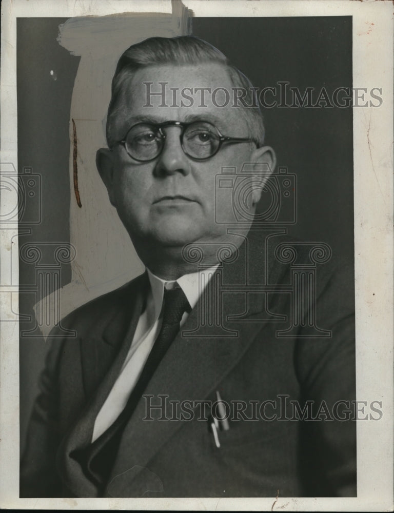 1933 Press Photo Rev Zwilling Pastor of St Lukes Evangilical Churcg