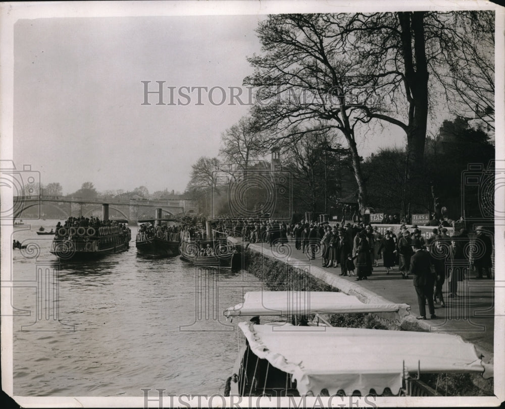 1926 Press Photo Great Exodous from London to the River Thames