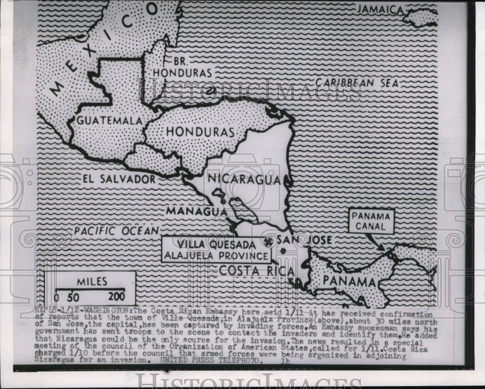 1955 Press Photo The Town Ville Quesada in Aljuela Province has been captured