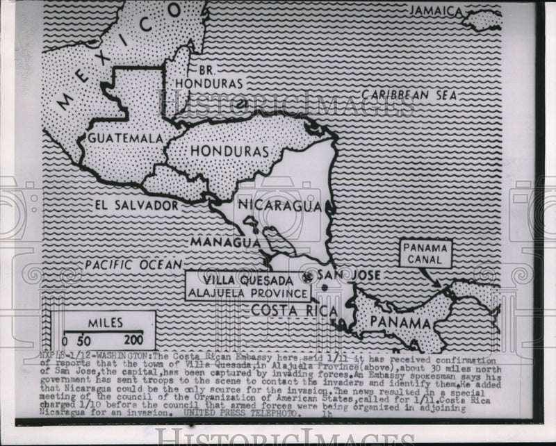 Load image into Gallery viewer, 1955 Press Photo The Town Ville Quesada in Aljuela Province has been captured
